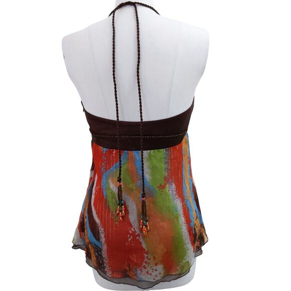 Bebe Y2k Vintage Silk Tank Top - Picture 4 of 16